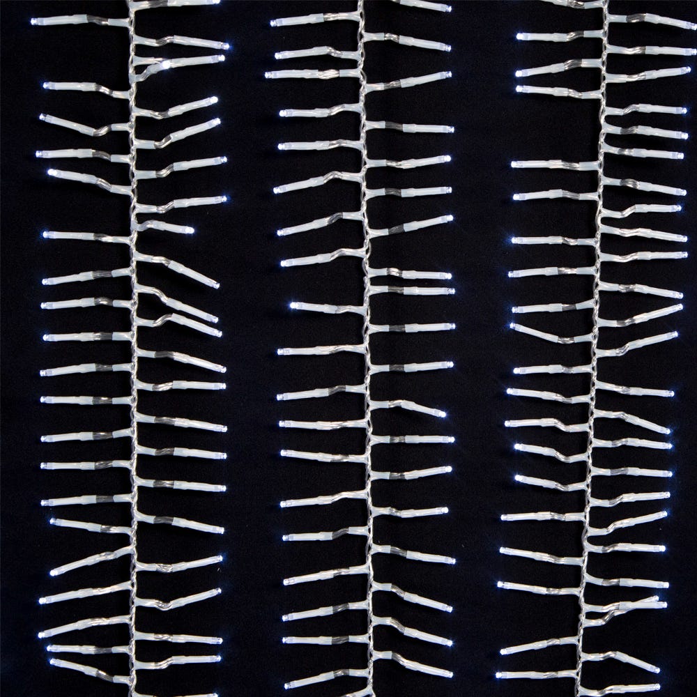 Kurt Adler 1000-Light 32.8-Foot Cool White LED Cluster Garland